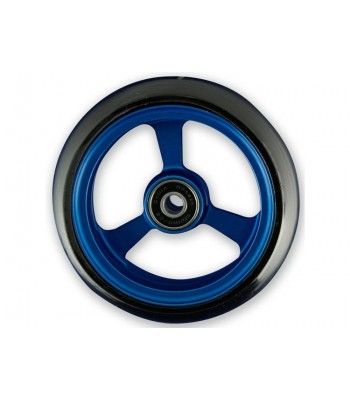 4 Inch Frogs Legs Aluminium Wheelchair Caster - Blue